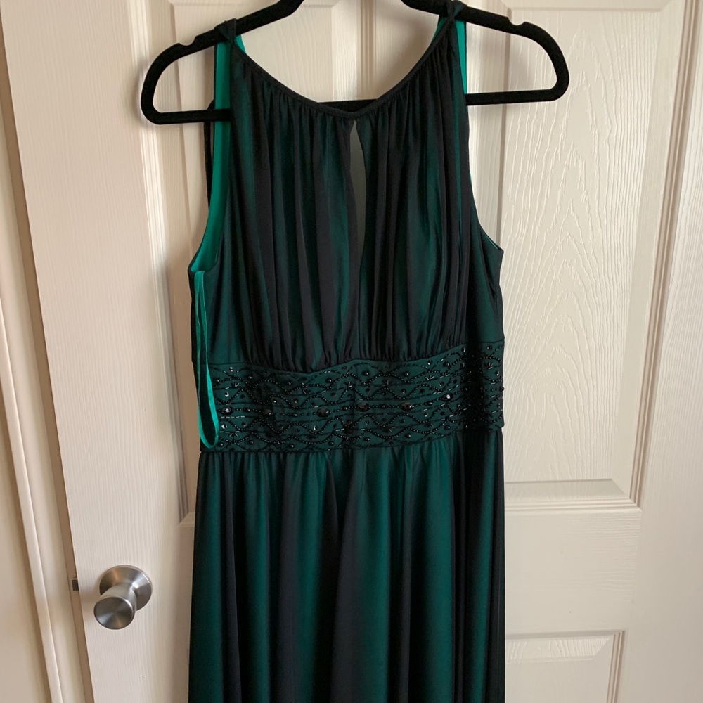 Black/ Emerald Green dress
